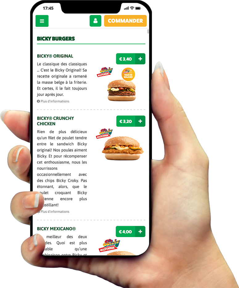 Exemple de notre application sur smartphone Exemple de notre application sur smartphone